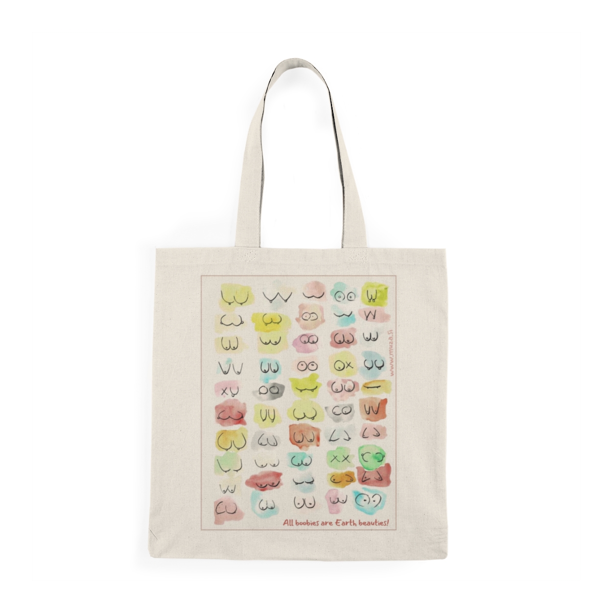 Natural Tote Bag - All boobies are Earth boobies - Image 2